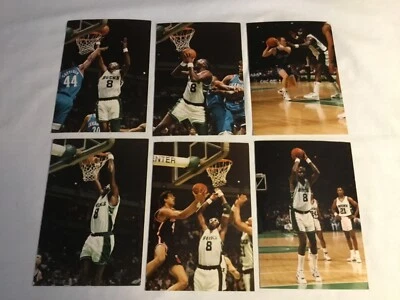 6 NBA Game Action Snapshot 3.5X5 Photos MILWAUKEE BUCKS Moses Malone  (YY58) - Image 1 of 3