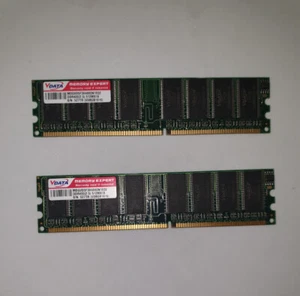 n.2 MODULI RAM VDATA - MDGVD5F3H4860N1E02 DDR400(2.5) 512MX16 VDBGB1916 - Foto 1 di 2