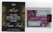 CALEB WILLIAMS/ADDISON 2023 LEAF 43rd NATL SPORTS CONVENTION 1/1 UNSIGNED PROOF