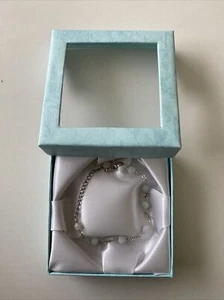 Sterling Silver Aquamarine Gemstone Bracelet - Picture 1 of 3