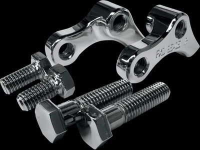 LA Choppers Chrome 1in Rear Lowering Kit Harley Dyna Conv 95-00 - Image 1 of 3