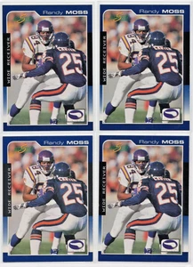 RANDY MOSS 4-Count 2000 Score Base #109 Minnesota Vikings Football Card Lot - Picture 1 of 3