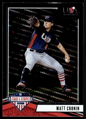 2019 Panini USA Stars & Stripes Base Longevity Matt Cronin USA #3 - Image 1 of 2