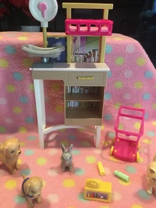 Barbie Doll Pet Center With Animals & Accessories Playset Lot Mattel - Picture 1 of 10