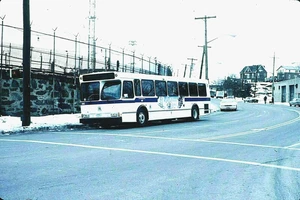 ORIGINAL KODACHROME SLIDE NYC BUS 1993 ORION V #242 Bx-41 241-BAYCHESTER 2/7/94 - Picture 1 of 1