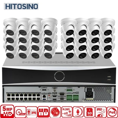 Sistema de cámara IP color 32 canales 5 MP 16POE 4SATA eSATA POS I serie NVR 256Mbps lote Foto 1 de 4