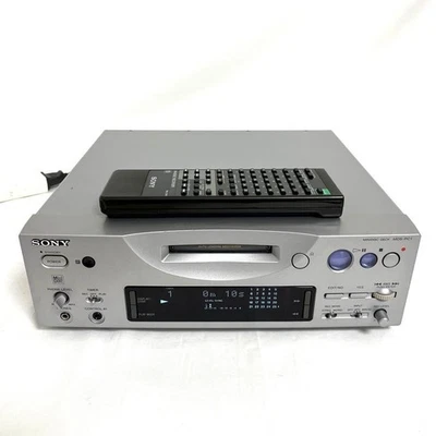 SONY MDS-PC1 MINIDISC DECK MD-PC Link Kit Silver AC100V with Remote control - Image 1 of 4