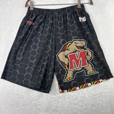 Шорты спортивные мужские Fit2Win Terps Maryland Terrapins черные серые размер маленький США - Изображение 1 из 4
