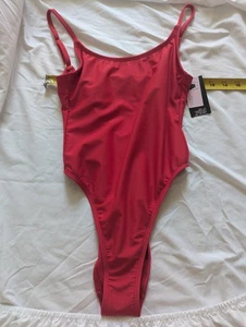 new nwt body suit XXS red leotard girls petite strap french cut hips dance cute - Picture 1 of 3