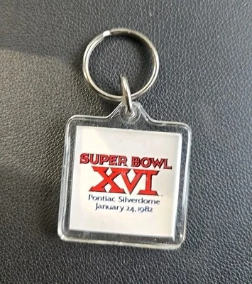 Llavero vintage 1982 SAN FRANCISCO 49ERS SUPER BOWL XVI Elias Brothers Big Boy Foto 1 de 2