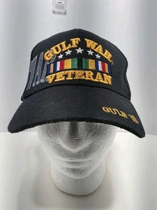 Vintage Golfkrieg Veteran bestickt Baseball Mütze Kappe schwarz verstellbar  - Bild 1 von 9