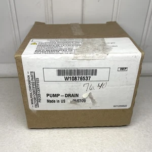 OEM Whirlpool W10876537 Dishwasher Drain Pump Whirlpool Factory Part - Afbeelding 1 van 2
