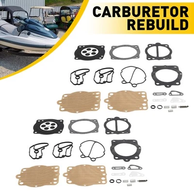 Комплект из 2 комплектов для восстановления карбюратора подходит для Polaris Freedom Genesis Octane Pro SL - Изображение 1 из 4