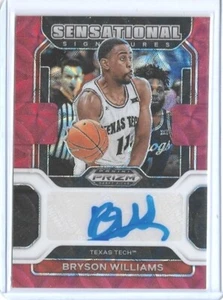 SELTENE 2022-23 PANINI PRIZM BRYSON WILLIAMS AUTO ROOKIE KARTE SS-BWI ~ 01/88 EINZIGARTIG - Bild 1 von 2