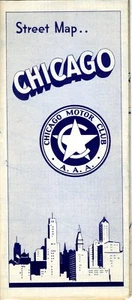 1941 AAA Chicago Road Map: Chicago NOS - Picture 1 of 1