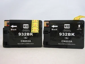 2 Stück HP 932 XL Schwarz Tintenstrahlpatrone für HP OfficeJet 7610 7110 6700 6600 6100 - Bild 1 von 3
