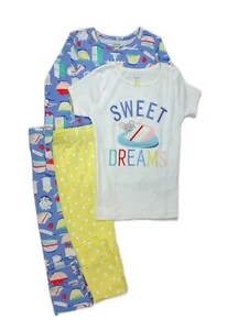 Carters Girls Sweet Dreams Desserts 4-Piece Cotton Pajama Set, Size 5 - Picture 1 of 3