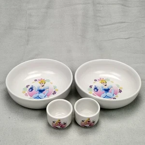 Disney Bon Bon Buddies What Kids Want 2 Bowls 2 Egg Holder Cups Princess Vintage - Picture 1 of 10