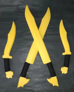 Training Sword Polypropylene Practice Philippines Yellow Pinuti Bolo Knives - Picture 1 of 3