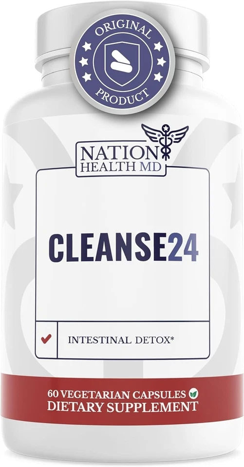 NATION HEALTH MD Cleanse24 - Intestinal Cleanse for Humans