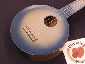 (Vintage) RARE! MINT! Gretsch 1930's Vintage Gretsch Round Blue Camp Uke Soprano - Picture 1 of 10