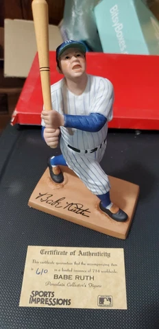 BABE RUTH The Sultan Of Swat 1988 Yankees Porcelain All 5 From Set 610/714 RARE Cover