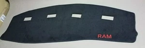 fits 2002-2003-2004-2005 DODGE RAM 1500-2500 TRUCK DASH COVER BLACK POLYCARPET - Picture 1 of 7