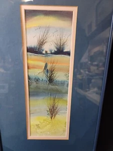 Oklahoma Artist John Tracy II Original Watercolor 1981 - Picture 1 of 10