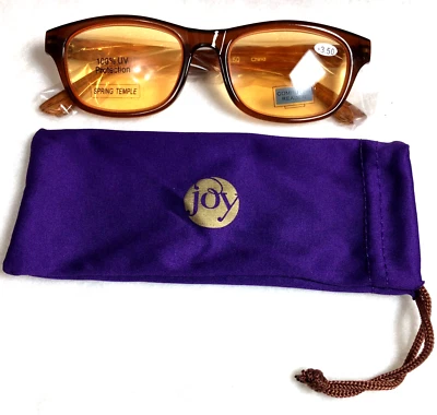 Gafas para lector de lentes de computadora Joy Mangano lente Spring Temple +3,50 3C Foto 1 de 4