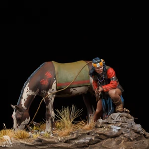 Juguete miniatura pintado indio apache en la pradera 54 mm preventa | Arte - Imagen 1 de 7