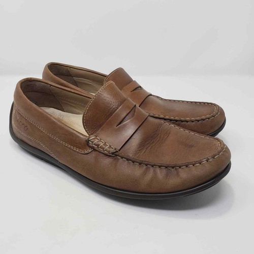 Scarpe mocassino da guida Ecco uomo in pelle marrone misura 43 9 9 5
