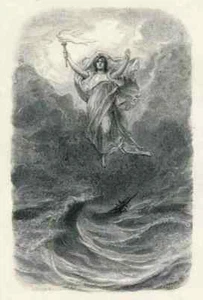 SCHIFFBRUCH & SÄUGENDE MUTTER- Georges BELLENGER 1898 - 2 OriginalHolzschnitte - Picture 1 of 1