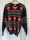 VTG Aztec Tribal Print Acrylic Wool Sweater Southwestern Ski Men’s M Skyr 80’s