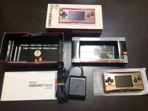 Nintendo GameBoy Micro Console Famicom Color w / Game 20th Anniversary Edition - Picture 1 of 5
