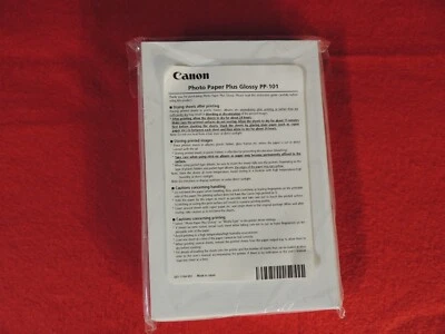 Papel fotográfico Canon Photo Plus brillante 4x6 PP101 50 hojas NUEVO para impresora de inyección de tinta Foto 1 de 4