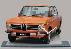 AUTO BMW 2002 Tii-02, AUTO IN OROLOGIO MINIATURA - Picture 1 of 1