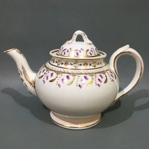 Antique Spode Felspar Porcelain Tea Pot - Picture 1 of 12