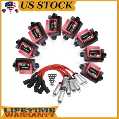 Bobinas de encendido + cables de bujía para GMC Yukon 2002-2006 4,8 L / 5,3 L / 6,0 L V8 Foto 1 de 4