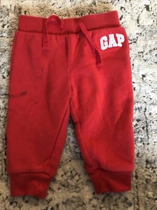 Baby Boys Red Gap Joggers Size 6-12 Months Very Nice!! - Picture 1 of 5