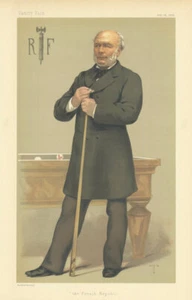 VANITY FAIR SPY CARTOON Jules Grevy 'the French Republic' France. Billiards 1879 - Picture 1 of 2