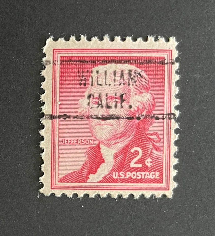 Williams, California Type 734 Precancel - 2 cents Jefferson - U.S. #1033 - MNH - Image 1 of 1