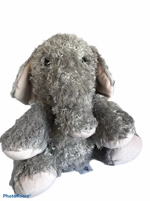 Melissa & Doug Plush Stuffed Sterling Grey Toy Elephant Pink Feet 12" - Image 1 of 4