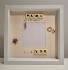 personalised handmade Mother Scrabble Gift Photo Frame. Home Decor
