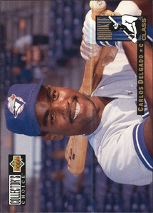 1994 Collector's Choice Toronto Blue Jays Baseball Card #4 Carlos Delgado