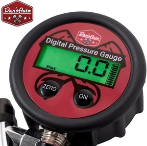 Tire Gauge Digital Tyre Pressure Tester 300PSI Stainless Steel Chuck Safety Tool - Picture 1 of 9