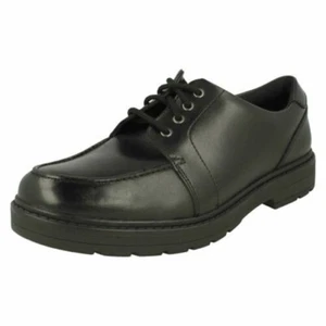 Garçons Clarks Smart Chaussures École à Lacets Loxham Allure - Imagen 1 de 10