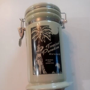 California Pantry Tropical Paradise Resort Dine & Dance  Retro Art Canister  - Picture 1 of 4