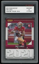 TREY LANCE 2021 PANINI INSTANT YEAR ONE 1ST GRADED 10 NFL ROOKIE CARD #YO3 49ERS