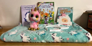 Rue 21 Unicorn Blanket/light up headband/Ty Unicorn/Rainbow Magic Reader +2 - Picture 1 of 19
