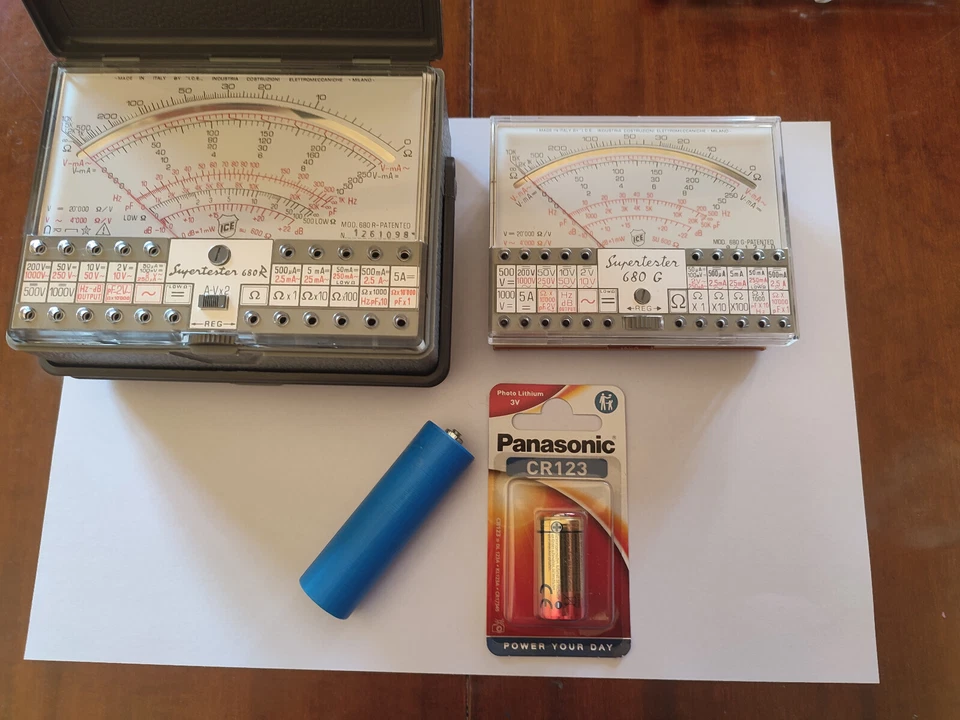 Nuovo adattatore più una pila al litio per Super Tester ICE 680 G-R-E-C - Immagine 1 di 4